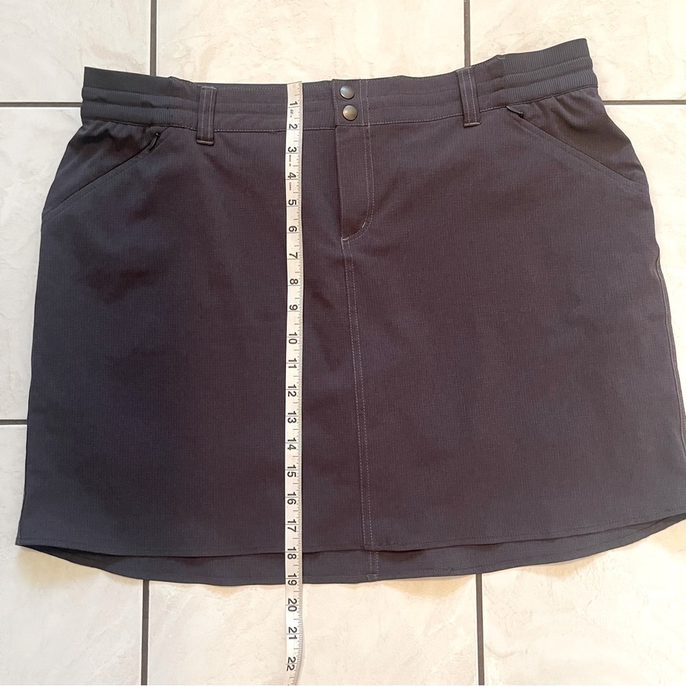KUHL Stratus Skort Shorts Women Pmus Size 18W Casual Outdoors Lightweight Gray - Picture 14 of 15